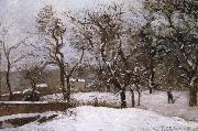 Camille Pissarro Belphegor Xi'an Snow France oil painting artist
